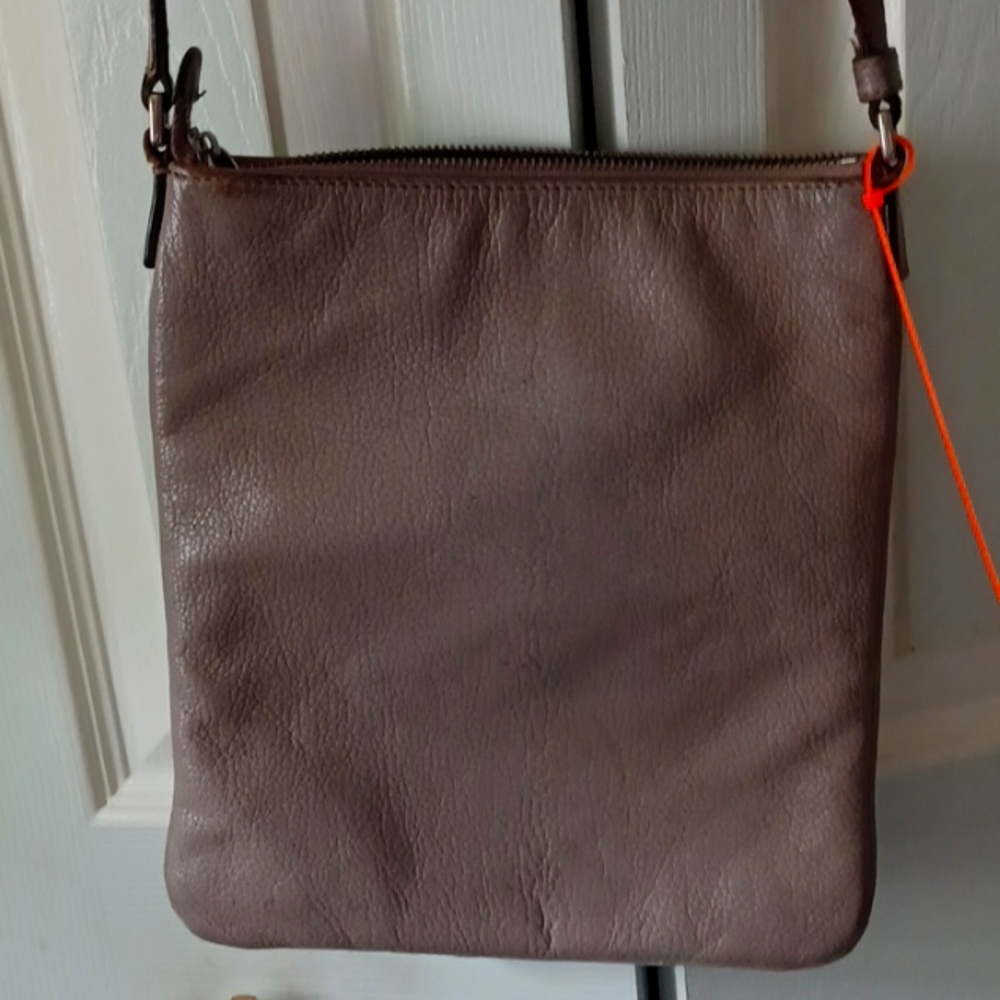 Loewe Handpainted Gray/Taupe Genuine Leather Crossbody - Picture 2 of 7